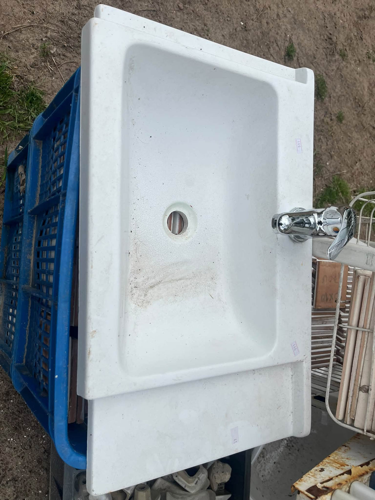 BACHA CON MONOCOMANDO PARA BAÑO MEDIDAS EN LA FOTOS