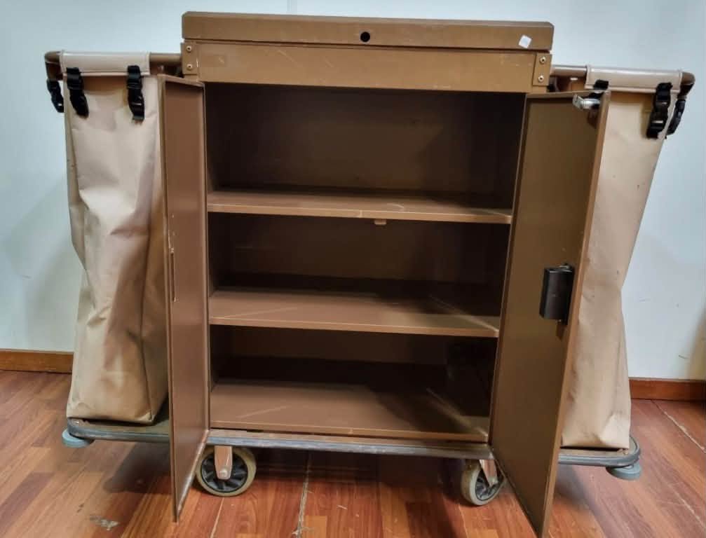 CARRO DE LIMPIEZA EN CHAPA, MULTIUSO IDEAL TALLER MECANICO