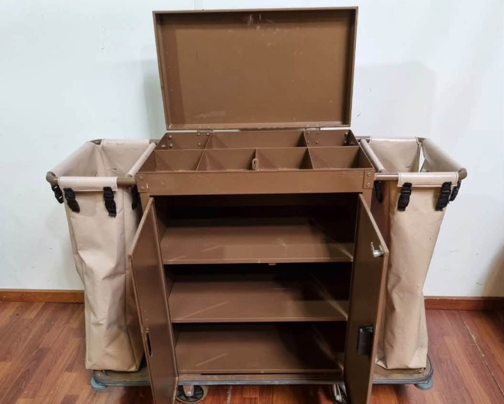CARRO DE LIMPIEZA EN CHAPA, MULTIUSO IDEAL TALLER MECANICO