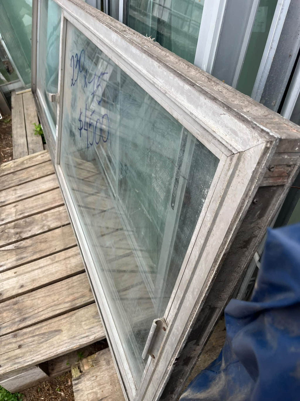 VENTANA EN ALUMINIO MEDIDAS 230X75